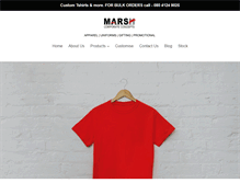 Tablet Screenshot of marshclothing.com